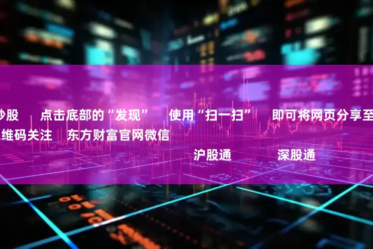 加杠杆怎么炒股 点击底部的“发现” 使用“扫一扫” 即可将网页分享至朋友圈 扫描二维码关注 东方财富官网微信 沪股通 深股通