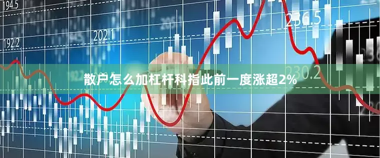 散户怎么加杠杆科指此前一度涨超2%