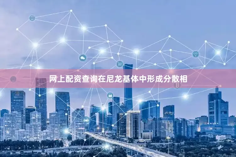 网上配资查询在尼龙基体中形成分散相
